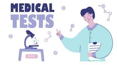 医学检验实验室，矢量插图平面设计。科研、卡通横幅、网页。