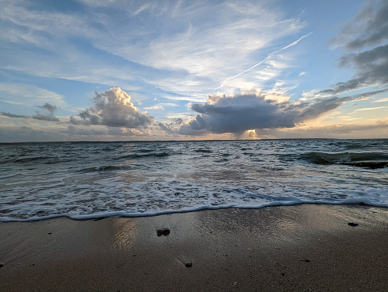 黄昏的海滩