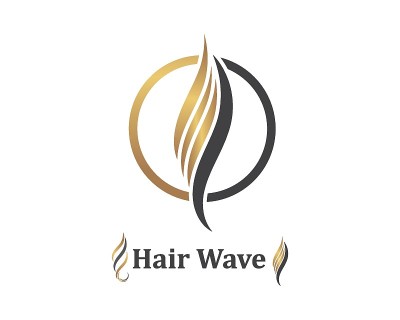 发型波浪图标矢量插图设计符号的发型和沙龙