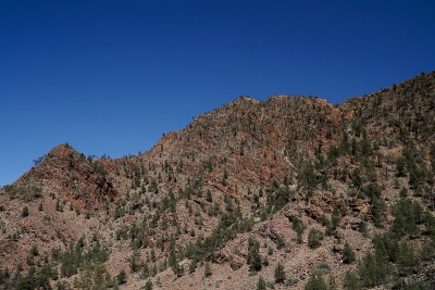 布拉希纳峡谷彩色岩石面，弗林德斯山脉SA