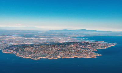 Rancho Palos Verdes鸟瞰图，洛杉矶