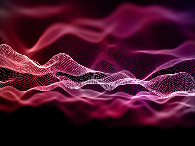 3D现代背景与数字粒子设计