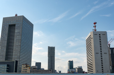 从竹场看东京的城市景观