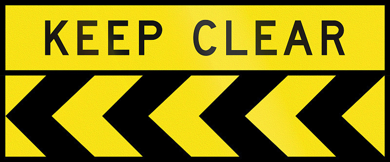 Chevron Alignment To The Left - Keep Clear In Aust