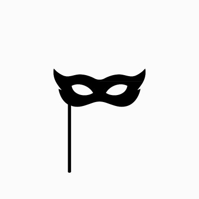 Carnival mask icon for web site or mobile app