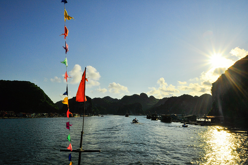 风景如画的海上风景。越南下龙湾