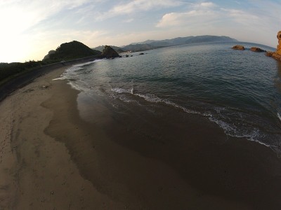 九州宫崎骏日美海滨无人机