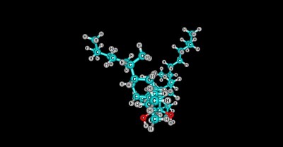 双酚的分子结构孤立在黑色上