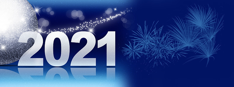 Happy New Year Background. Start in 2021. 3D illus