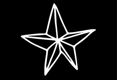 白色的手绘明星