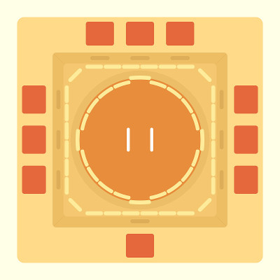 Sumo arena top view