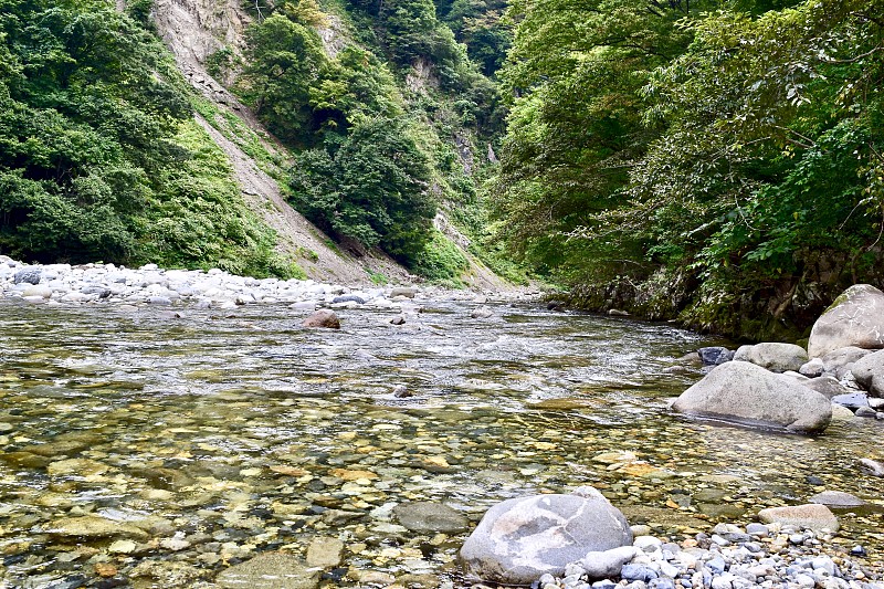 群马县的日本河景色。