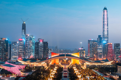 深圳夜景，中国