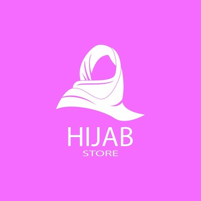 Woman hijab stylized  vector illustration