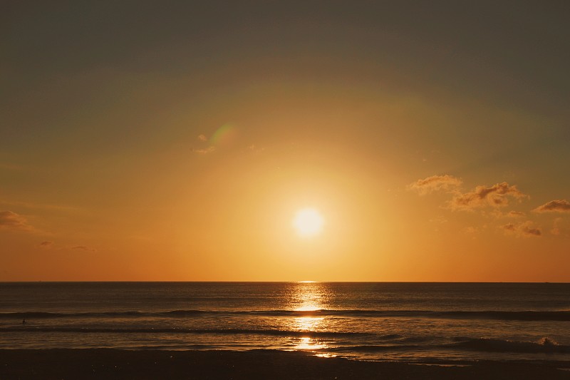 海上日落