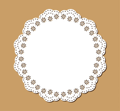 采购产品Vintage蕾丝Place Mat，装饰纸剪纸设计