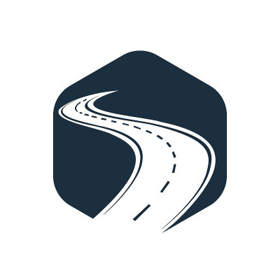 创意道路旅行标志设计。
