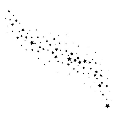 神奇的星尘。流星。