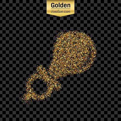 Gold glitter vector object