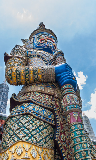 玉佛寺雕刻国王宫殿古庙