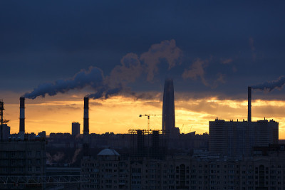 夜晚的城市景观