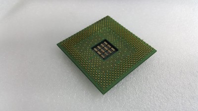 英特尔423引脚奔腾4 cpu特写台式机