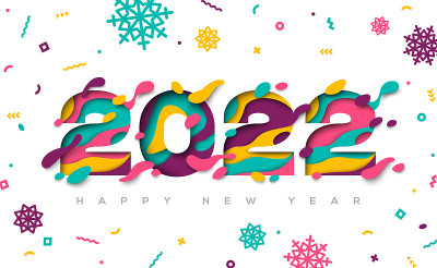2022抽象剪纸版式