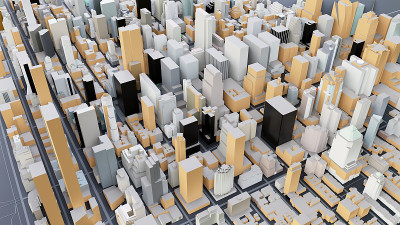 3D未来城市建筑