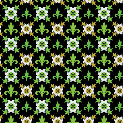 Fleur de lys pattern.