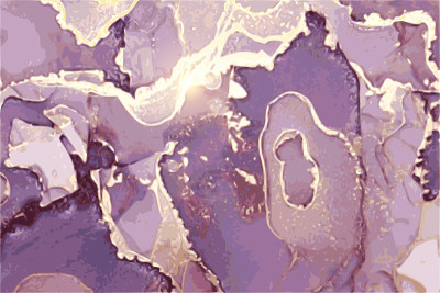 Purple, violet, and gold marble abstract backgroun