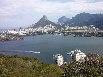 Lagoa Rodrigo de Freitas，里约热内卢de Janeiro，巴西