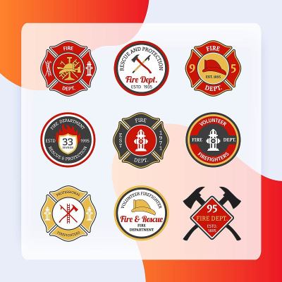 消防部门救援保护志愿者和专业消防员的标志设置隔离病媒