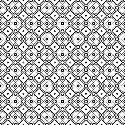 Black and white Seamless Modern Pattern. Art-Deco 