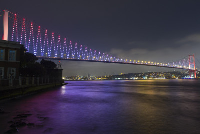 横跨博斯普鲁斯海峡的大桥