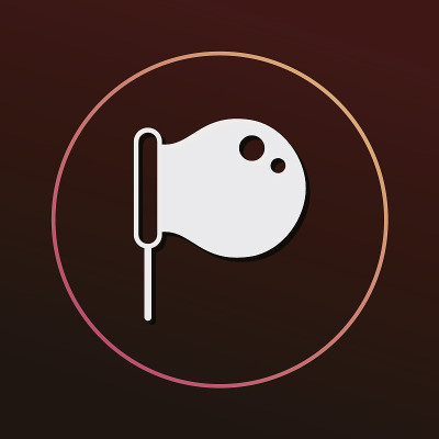 吹泡泡的图标