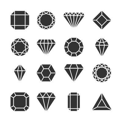 Diamonds icons.