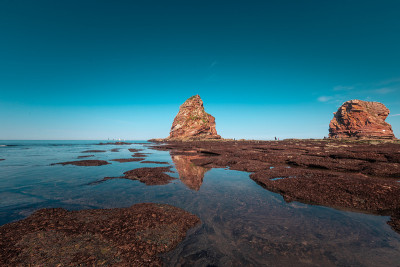 亨岱的岩石海滩