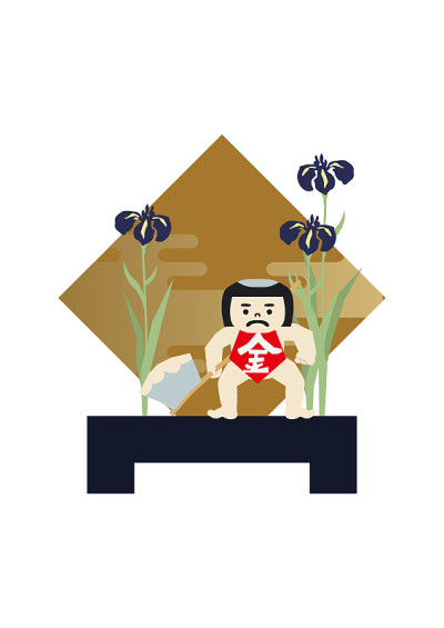 Amulet doll for May festival.Symbol of Japan's ear