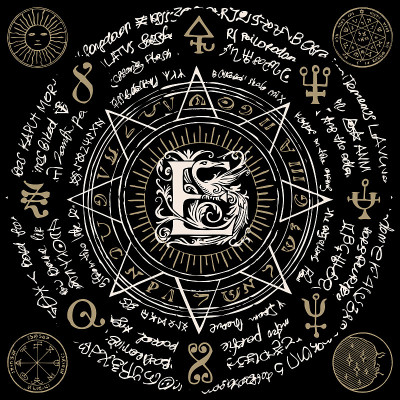 八角星中字母E的图解