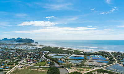 在Khao Dang View Point Prachuap Khiri Khan泰国的城市或城镇和
