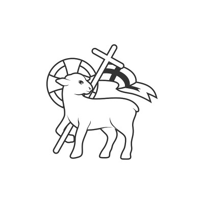 基督教的插图。神的羔羊，除去世人罪孽的。