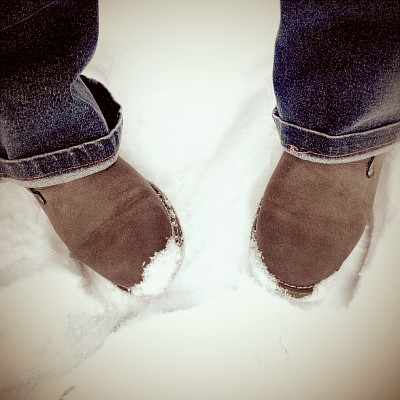 雪的脚