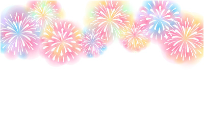 夏日烟花贺卡设计