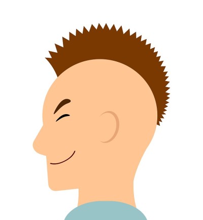 奇怪的发型
