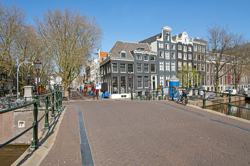 City scenic from Amsterdam at the Herengracht in t