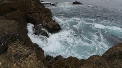 Point Lobos国家自然保护区海洋与岩石在美国加利福尼亚州卡梅尔