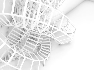 抽象数字背景，白线3d结