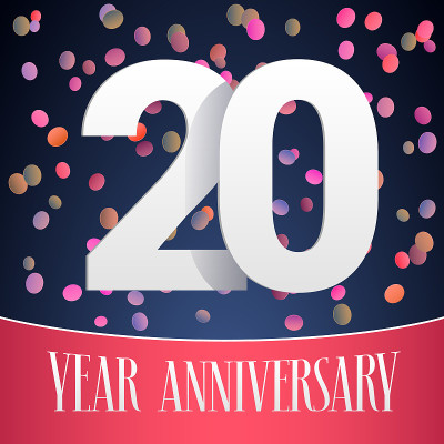 20周年向量图标