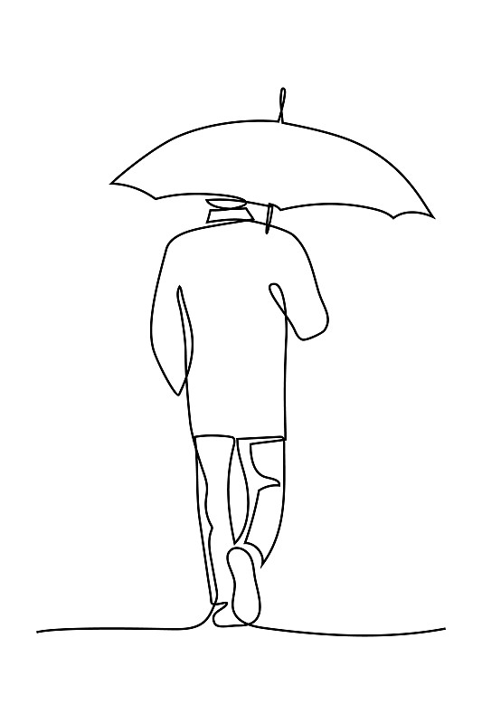 男子的伞