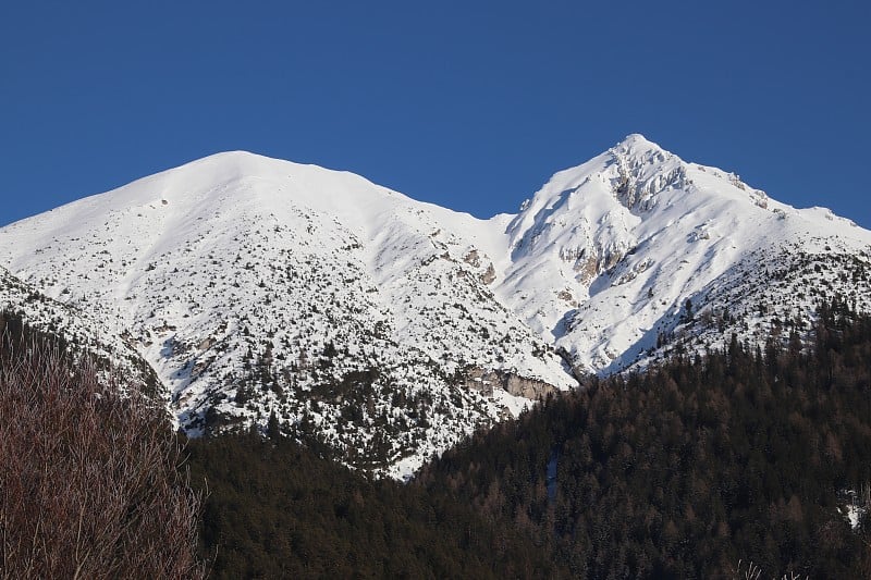 Härmelekopf, Reither Spitze, karwendell during Win